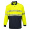 High Visibility Sweatshirt With Polo Collar - Image 2