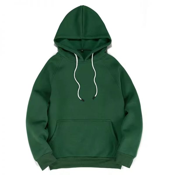 Plus Size Basic Fleece-Lined Hoodie - Image 6