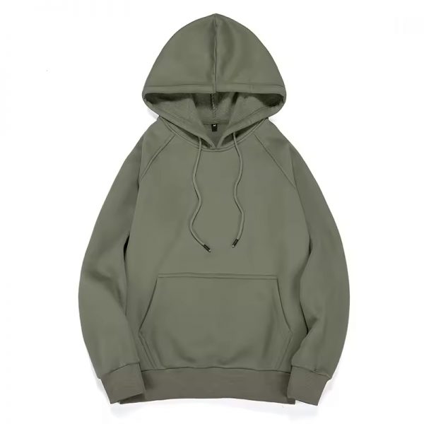 Plus Size Basic Fleece-Lined Hoodie - Image 4